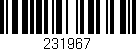 Código de barras (EAN, GTIN, SKU, ISBN): '231967'