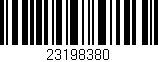 Código de barras (EAN, GTIN, SKU, ISBN): '23198380'