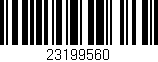 Código de barras (EAN, GTIN, SKU, ISBN): '23199560'