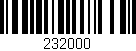 Código de barras (EAN, GTIN, SKU, ISBN): '232000'