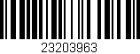 Código de barras (EAN, GTIN, SKU, ISBN): '23203963'