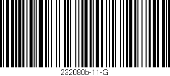 Código de barras (EAN, GTIN, SKU, ISBN): '232080b-11-G'