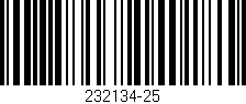 Código de barras (EAN, GTIN, SKU, ISBN): '232134-25'