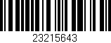 Código de barras (EAN, GTIN, SKU, ISBN): '23215643'