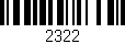 Código de barras (EAN, GTIN, SKU, ISBN): '2322'