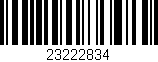 Código de barras (EAN, GTIN, SKU, ISBN): '23222834'