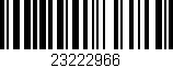Código de barras (EAN, GTIN, SKU, ISBN): '23222966'