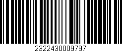 Código de barras (EAN, GTIN, SKU, ISBN): '2322430009797'