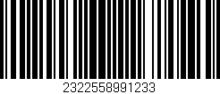 Código de barras (EAN, GTIN, SKU, ISBN): '2322558991233'