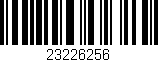 Código de barras (EAN, GTIN, SKU, ISBN): '23226256'