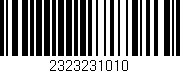 Código de barras (EAN, GTIN, SKU, ISBN): '2323231010'