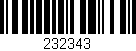 Código de barras (EAN, GTIN, SKU, ISBN): '232343'