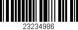 Código de barras (EAN, GTIN, SKU, ISBN): '23234986'