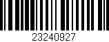 Código de barras (EAN, GTIN, SKU, ISBN): '23240927'