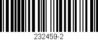 Código de barras (EAN, GTIN, SKU, ISBN): '232459-2'