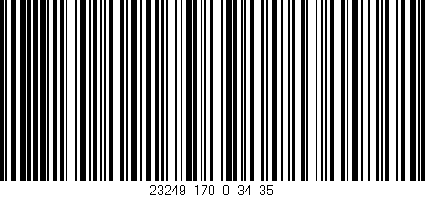 Código de barras (EAN, GTIN, SKU, ISBN): '23249_170_0_34/35'