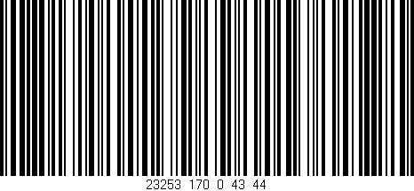 Código de barras (EAN, GTIN, SKU, ISBN): '23253_170_0_43/44'
