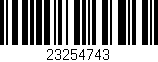 Código de barras (EAN, GTIN, SKU, ISBN): '23254743'