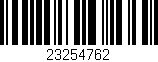 Código de barras (EAN, GTIN, SKU, ISBN): '23254762'