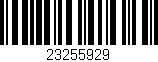 Código de barras (EAN, GTIN, SKU, ISBN): '23255929'