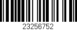 Código de barras (EAN, GTIN, SKU, ISBN): '23256752'