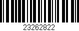Código de barras (EAN, GTIN, SKU, ISBN): '23262822'