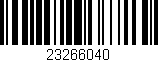 Código de barras (EAN, GTIN, SKU, ISBN): '23266040'