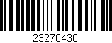 Código de barras (EAN, GTIN, SKU, ISBN): '23270436'