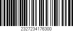 Código de barras (EAN, GTIN, SKU, ISBN): '2327234176300'