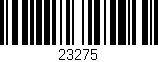Código de barras (EAN, GTIN, SKU, ISBN): '23275'