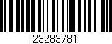 Código de barras (EAN, GTIN, SKU, ISBN): '23283781'