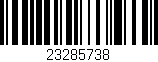 Código de barras (EAN, GTIN, SKU, ISBN): '23285738'