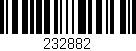 Código de barras (EAN, GTIN, SKU, ISBN): '232882'