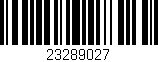 Código de barras (EAN, GTIN, SKU, ISBN): '23289027'
