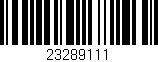 Código de barras (EAN, GTIN, SKU, ISBN): '23289111'