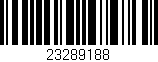 Código de barras (EAN, GTIN, SKU, ISBN): '23289188'