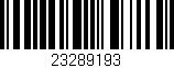 Código de barras (EAN, GTIN, SKU, ISBN): '23289193'
