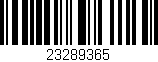 Código de barras (EAN, GTIN, SKU, ISBN): '23289365'