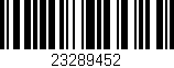Código de barras (EAN, GTIN, SKU, ISBN): '23289452'