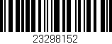 Código de barras (EAN, GTIN, SKU, ISBN): '23298152'