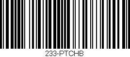 Código de barras (EAN, GTIN, SKU, ISBN): '233-PTCHB'