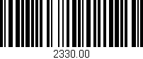 Código de barras (EAN, GTIN, SKU, ISBN): '2330.00'