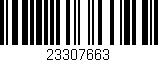 Código de barras (EAN, GTIN, SKU, ISBN): '23307663'