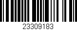 Código de barras (EAN, GTIN, SKU, ISBN): '23309183'