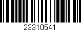 Código de barras (EAN, GTIN, SKU, ISBN): '23310541'