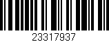 Código de barras (EAN, GTIN, SKU, ISBN): '23317937'