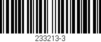 Código de barras (EAN, GTIN, SKU, ISBN): '233213-3'