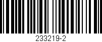 Código de barras (EAN, GTIN, SKU, ISBN): '233219-2'