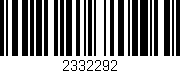Código de barras (EAN, GTIN, SKU, ISBN): '2332292'