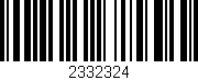 Código de barras (EAN, GTIN, SKU, ISBN): '2332324'